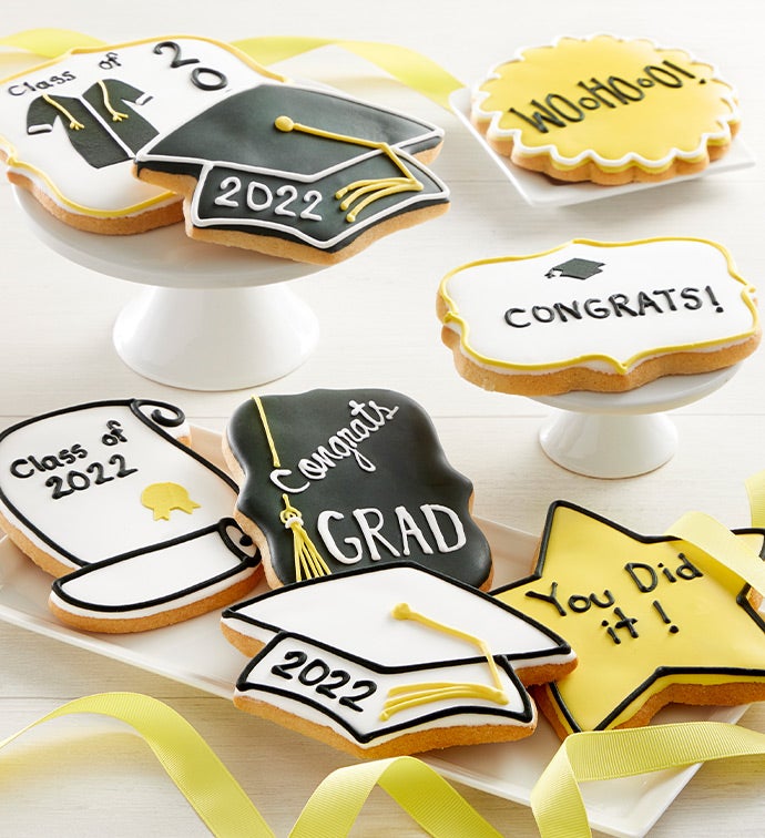 Graduation Artisan Iced Cookies